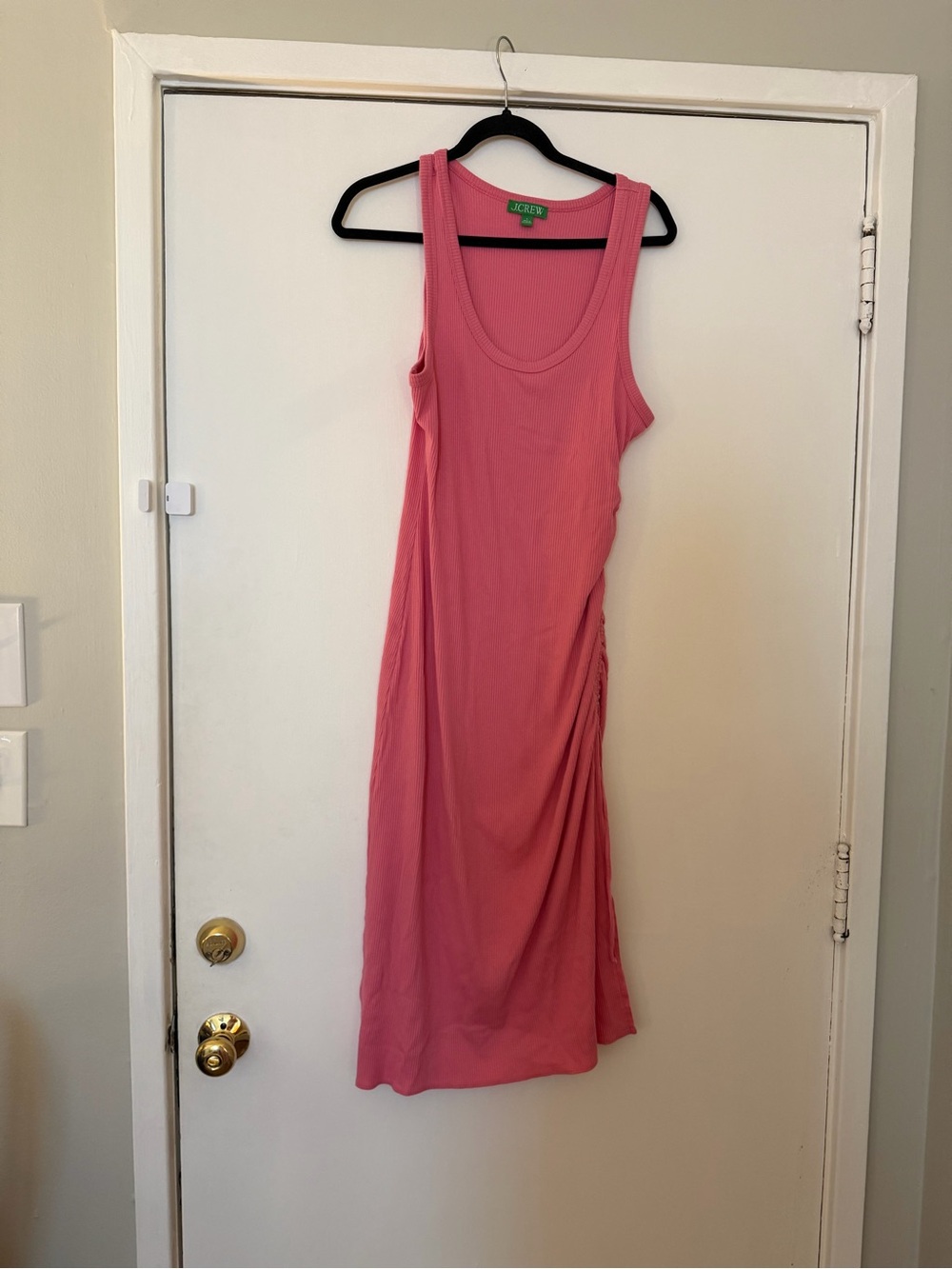 J.Crew jersey knit pink sleeveless dress